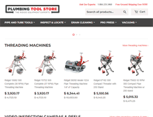 Tablet Screenshot of plumbingtoolstore.com